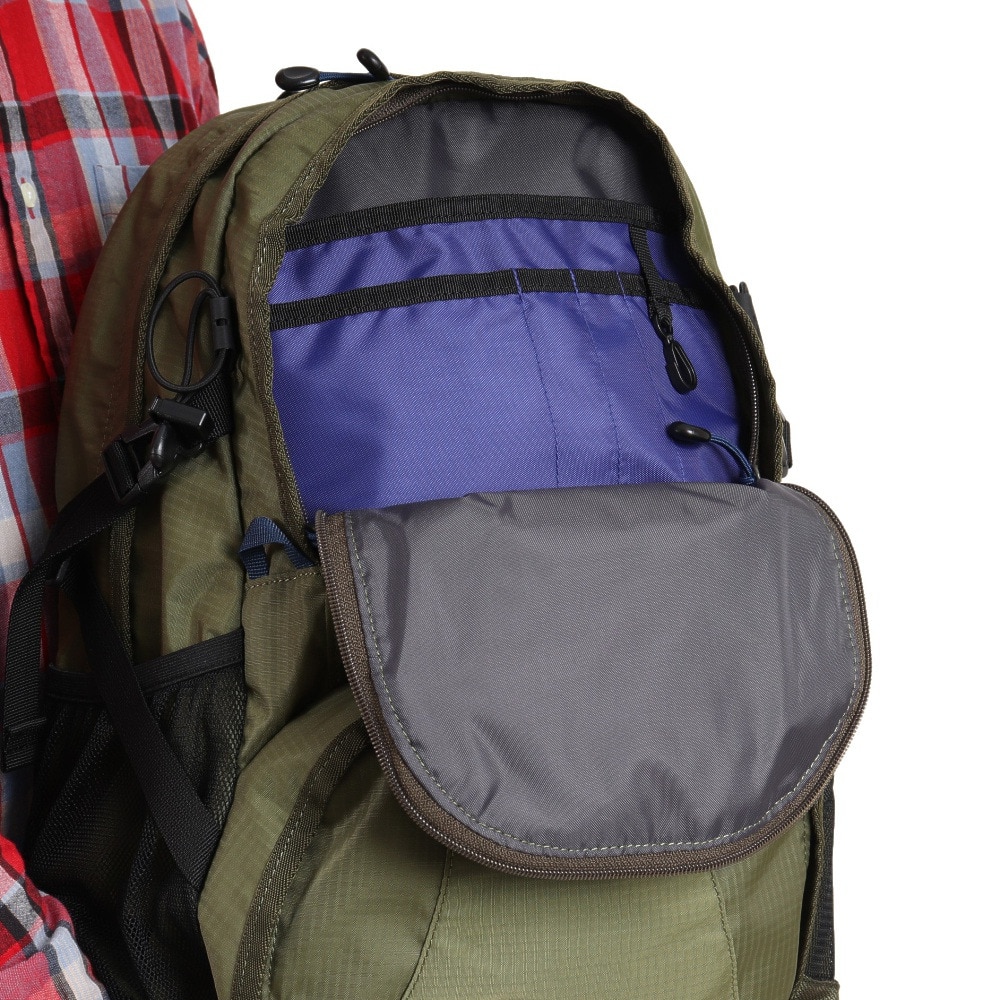 ホールアース（Whole Earth） リュック 20L バックパック WES17F04-9003 DGRN バッグ レインカバー付き 防水カバー 登山