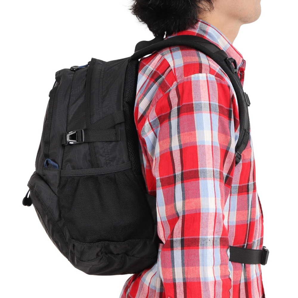 ホールアース（Whole Earth） 軽量 コンパクト 15L リュック WES17F04-9004 15L BLU ブラック バッグ 小型 レインカバー付