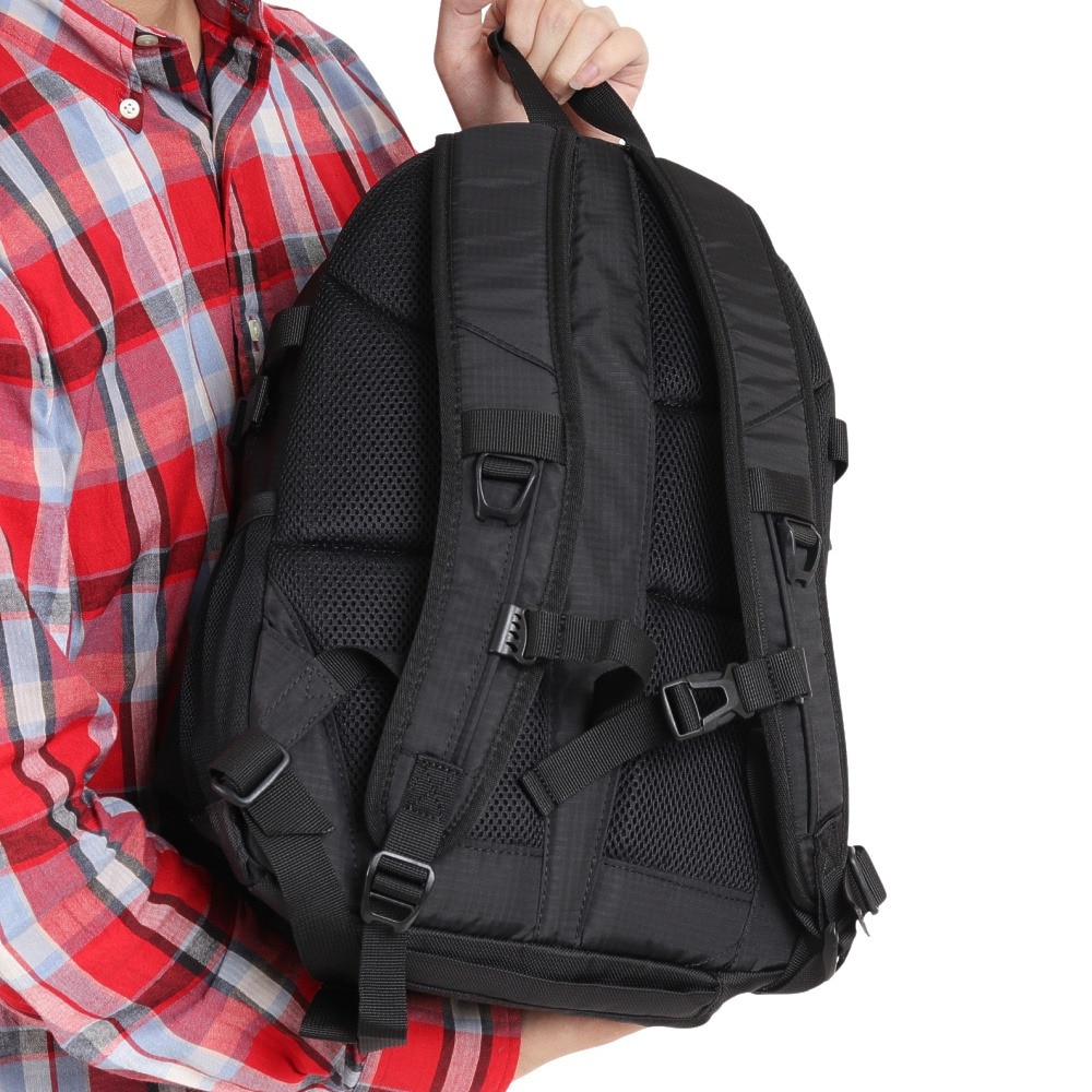 ホールアース（Whole Earth） 軽量 コンパクト 15L リュック WES17F04-9004 15L BLU ブラック バッグ 小型 レインカバー付