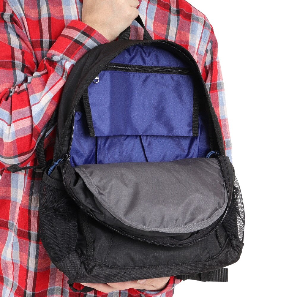 ホールアース（Whole Earth） 軽量 コンパクト 15L リュック WES17F04-9004 15L BLU ブラック バッグ 小型 レインカバー付
