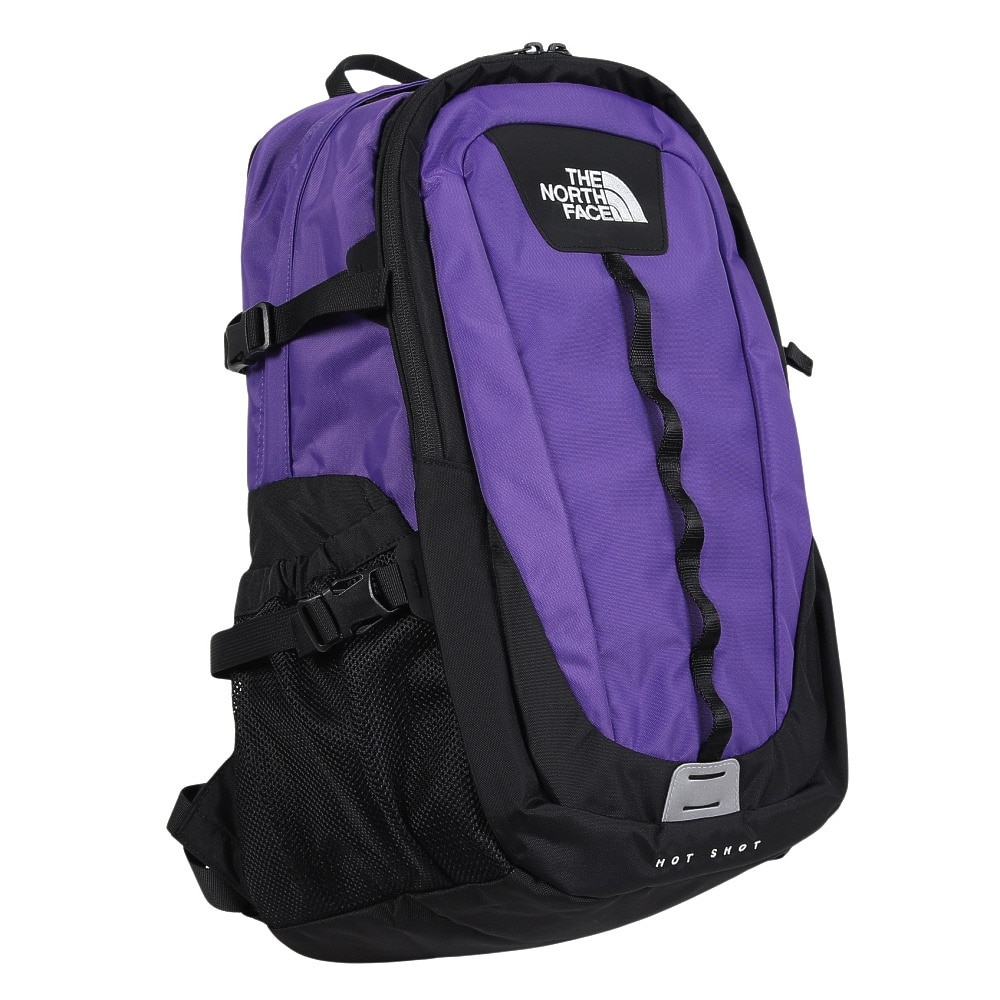 ザ・ノース・フェイス（THE NORTH FACE）（メンズ、レディース）リュック バッグ バックパック ホットショット NM72302 PL パープル 27L 新色 15インチPC対応