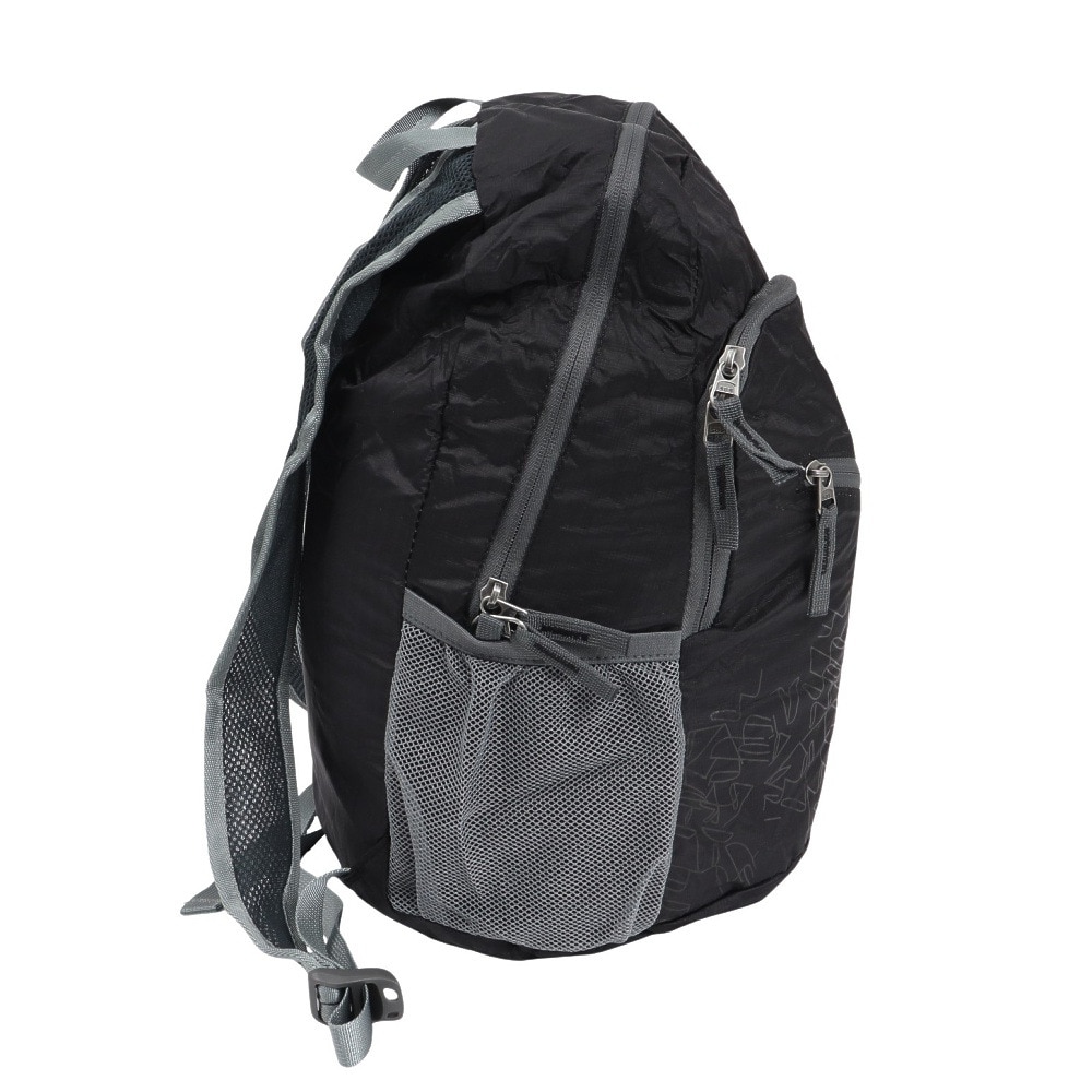 グローヒル（GROWHILL）（メンズ、レディース）バッグ バックパック リュック 折りたたみザック GTB-BP5001 BLK ブラック コンパクト収納 携帯用