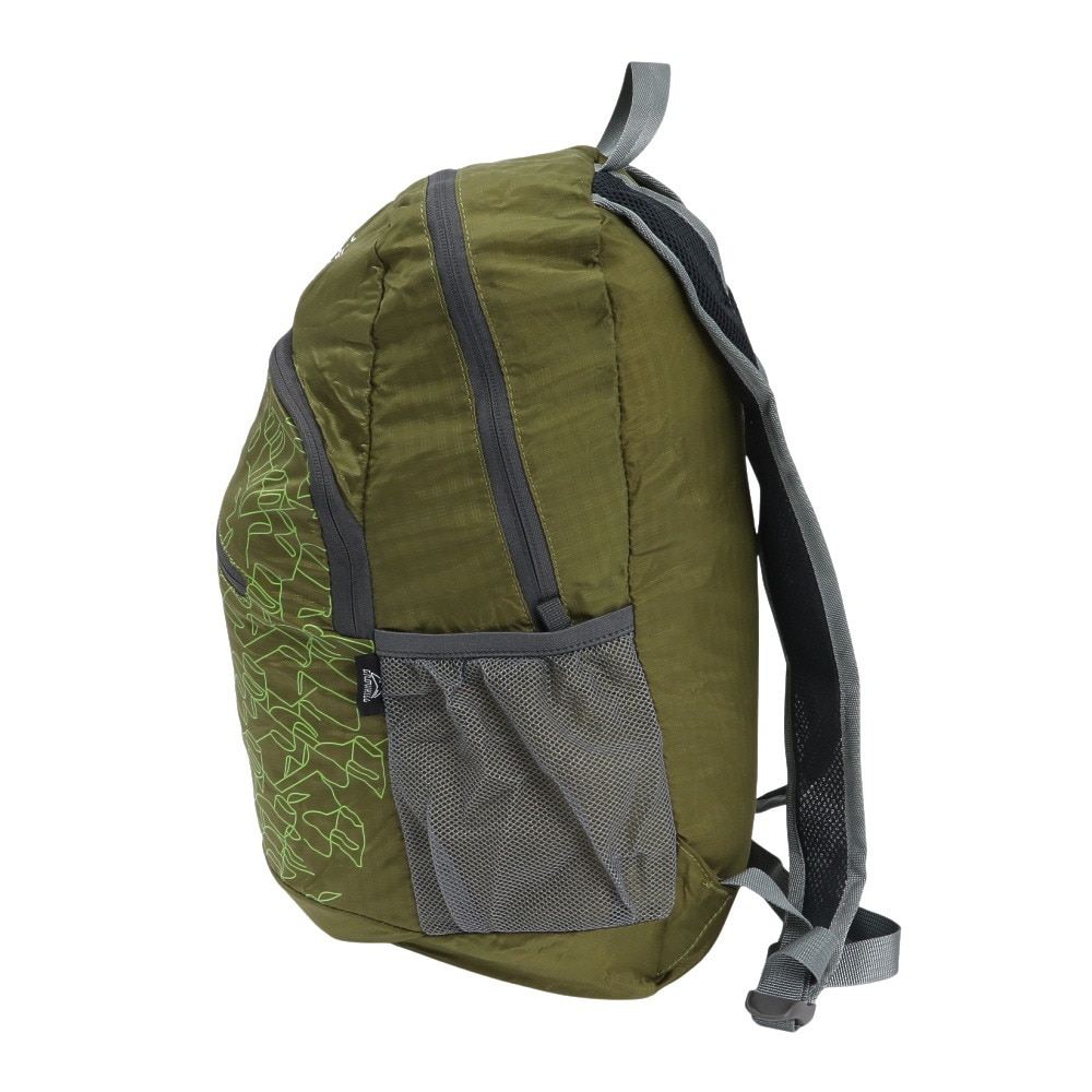 グローヒル（GROWHILL）（メンズ、レディース）バッグ バックパック リュック 折りたたみザック GTB-BP5001 GRN グリーン コンパクト収納 携帯用