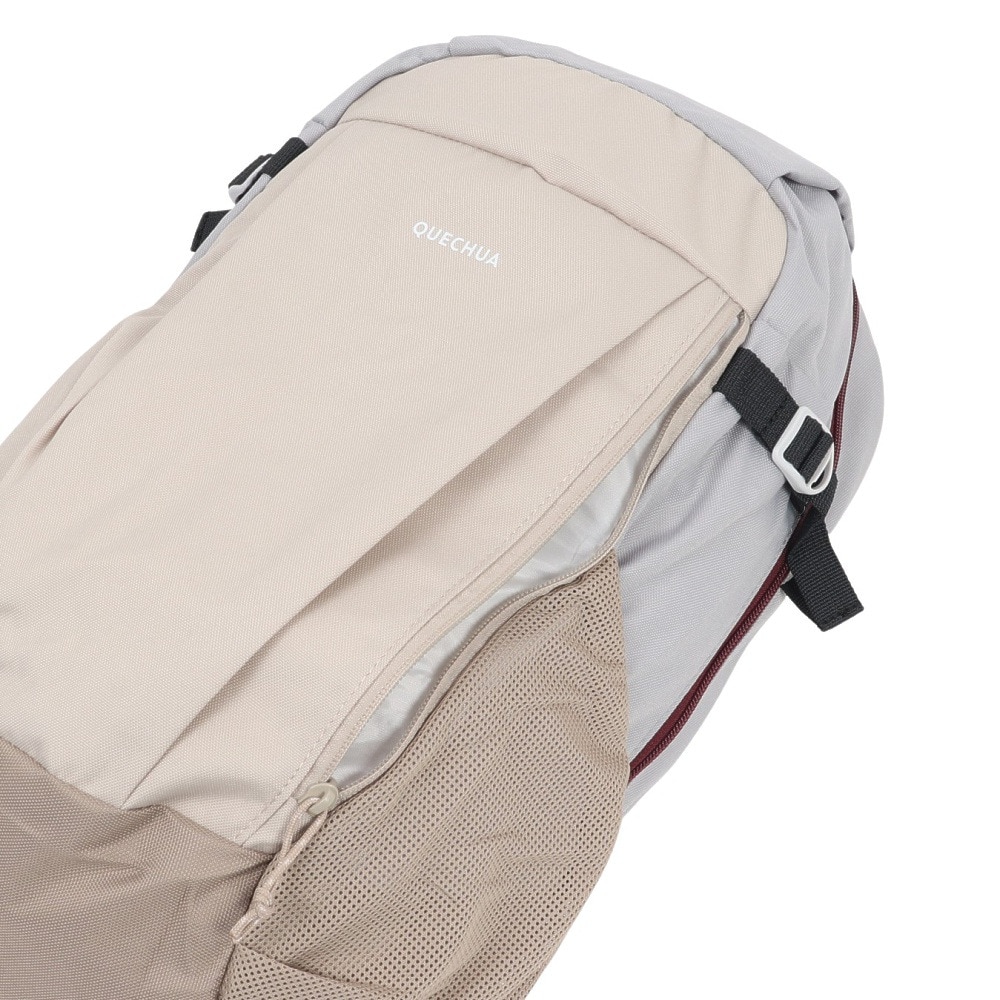 ケシュア（QUECHUA）（メンズ、レディース）バッグ バックパック リュック BP 100 20L 8529019-2663476 サンドベージュ 通勤 通学 防災 耐摩耗性