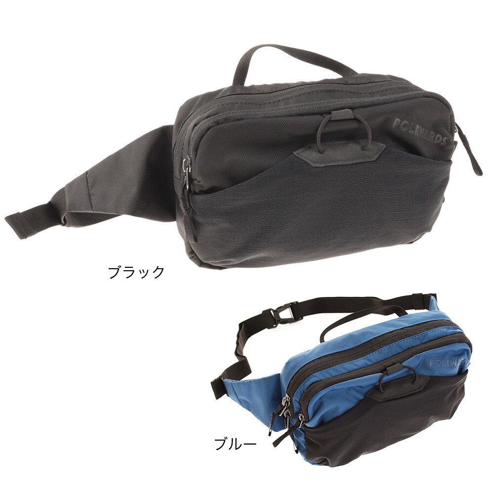 ポールワーズ（POLEWARDS）（メンズ、レディース）ウエストバッグ ボディバッグ M PW27GD44BLK ブラック