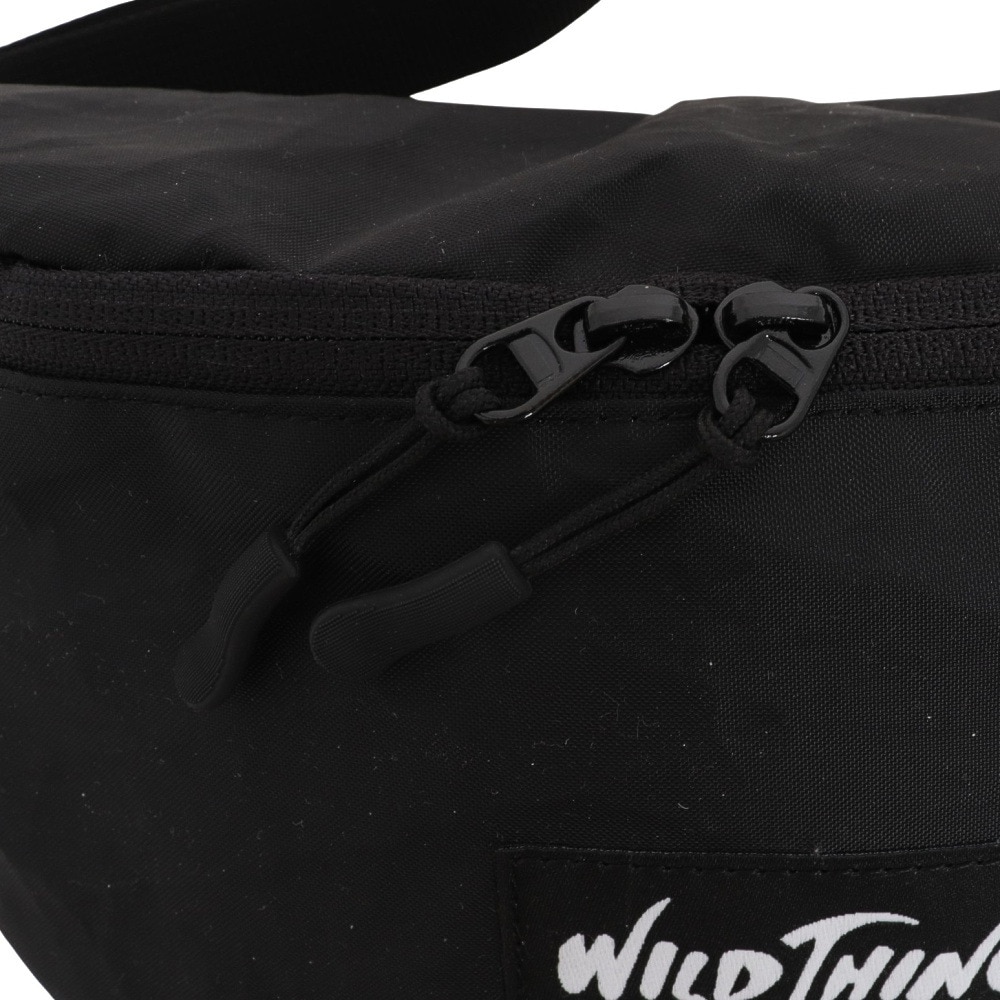 ワイルドシングス（WILD THINGS）（メンズ、レディース）ウエストバッグ ウエストポーチ WT-380-0075-01 ブラック 防水 軽量 斜め掛け