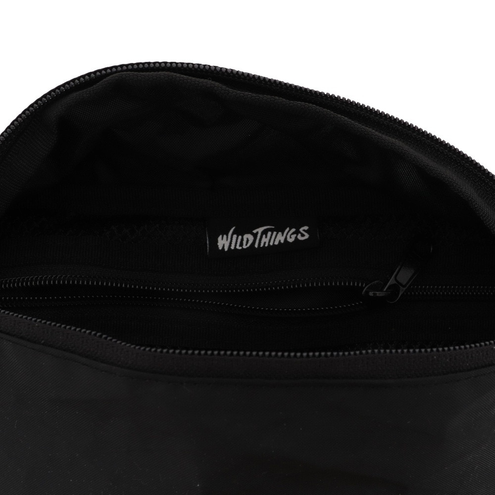 ワイルドシングス（WILD THINGS）（メンズ、レディース）ウエストバッグ ウエストポーチ WT-380-0075-01 ブラック 防水 軽量 斜め掛け