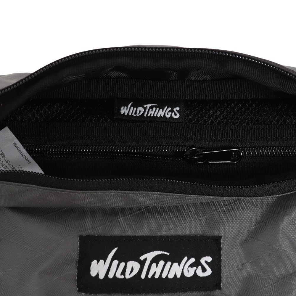 ワイルドシングス（WILD THINGS）（メンズ、レディース）ウエストバッグ ウエストポーチ WT-380-0075 11 グレー 防水 軽量 斜め掛け