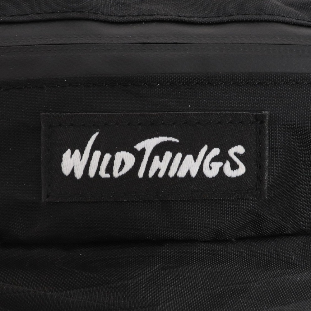 ワイルドシングス（WILD THINGS）（メンズ、レディース）貴重品 携帯用に便利 軽量 小型 ウエストバッグ ウエストポーチ WT-380-1204 01 ブラック 防災