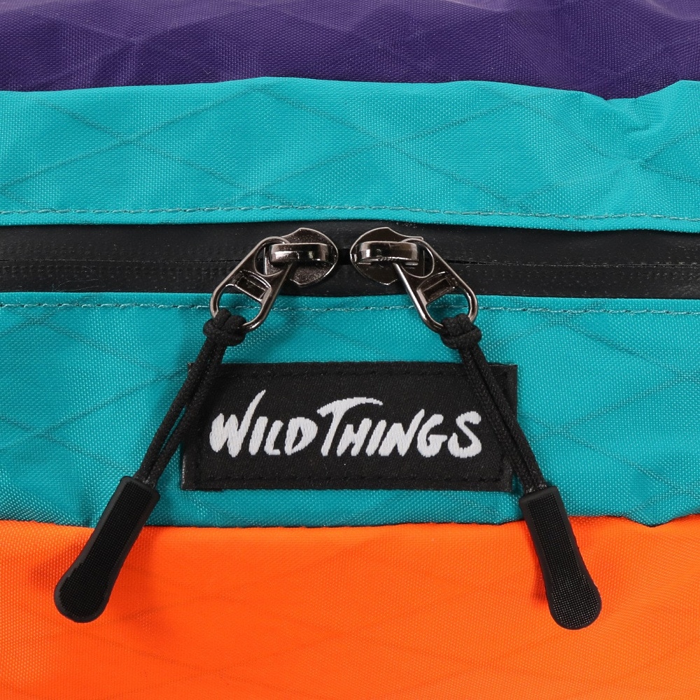 ワイルドシングス（WILD THINGS）（メンズ、レディース）貴重品 携帯用に便利 軽量 小型 ウエストバッグ ウエストポーチ WT-380-1204 98 ブルー×パープル 防災