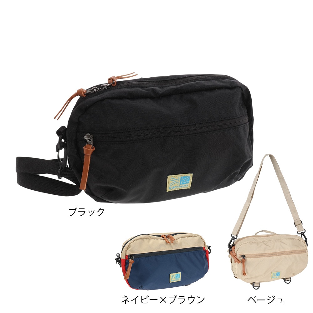 カリマー（karrimor）（メンズ、レディース）ウエストバッグ VT ヒップバッグ R 501115-9800 5.5L ネイビー×ブラウン 貴重品 軽量 お花見