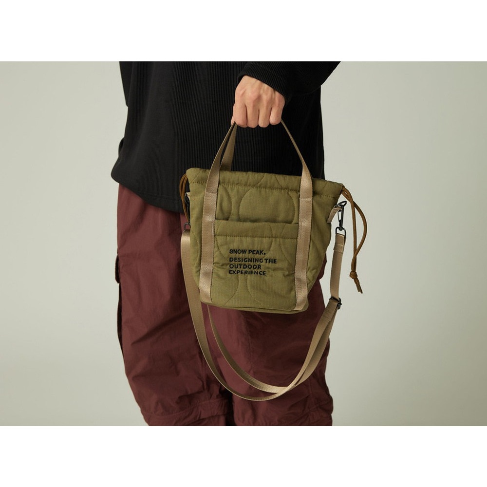 スノーピーク（snow peak）（メンズ、レディース）ポーチ Quilted Ripstop Pouch OL AC-25AU021 066