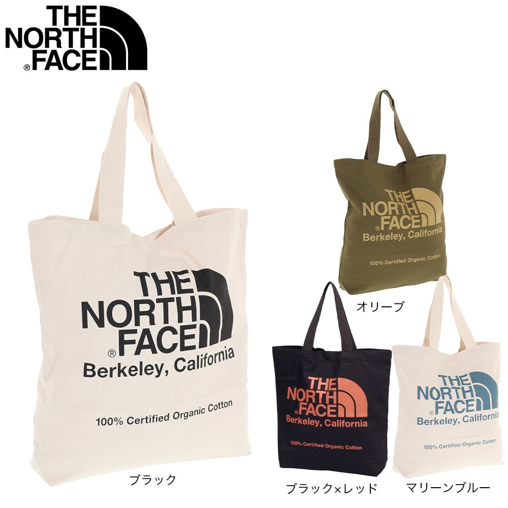 ザ・ノース・フェイス（THE NORTH FACE）（メンズ、レディース）オーガニックコットントートバッグ NM82385 NB マリーンブルー