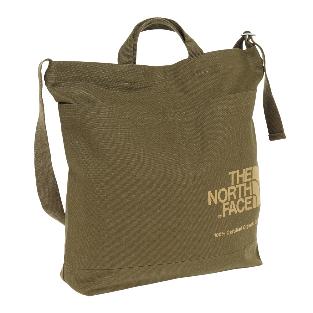 ザ・ノース・フェイス（THE NORTH FACE）（メンズ、レディース）トートバッグ オーガニックコットンショルダー NM82386 MM オリーブ
