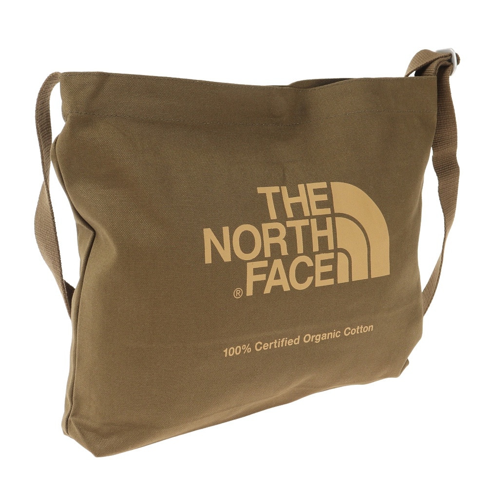 ノースフェイス（THE NORTH FACE）（メンズ、レディース）トートバッグ オーガニックコットン ミュゼット NM82262 MM カーキ  キャンバスバッグ ショルダーバッグ アウトドア・キャンプ用品はエルブレス