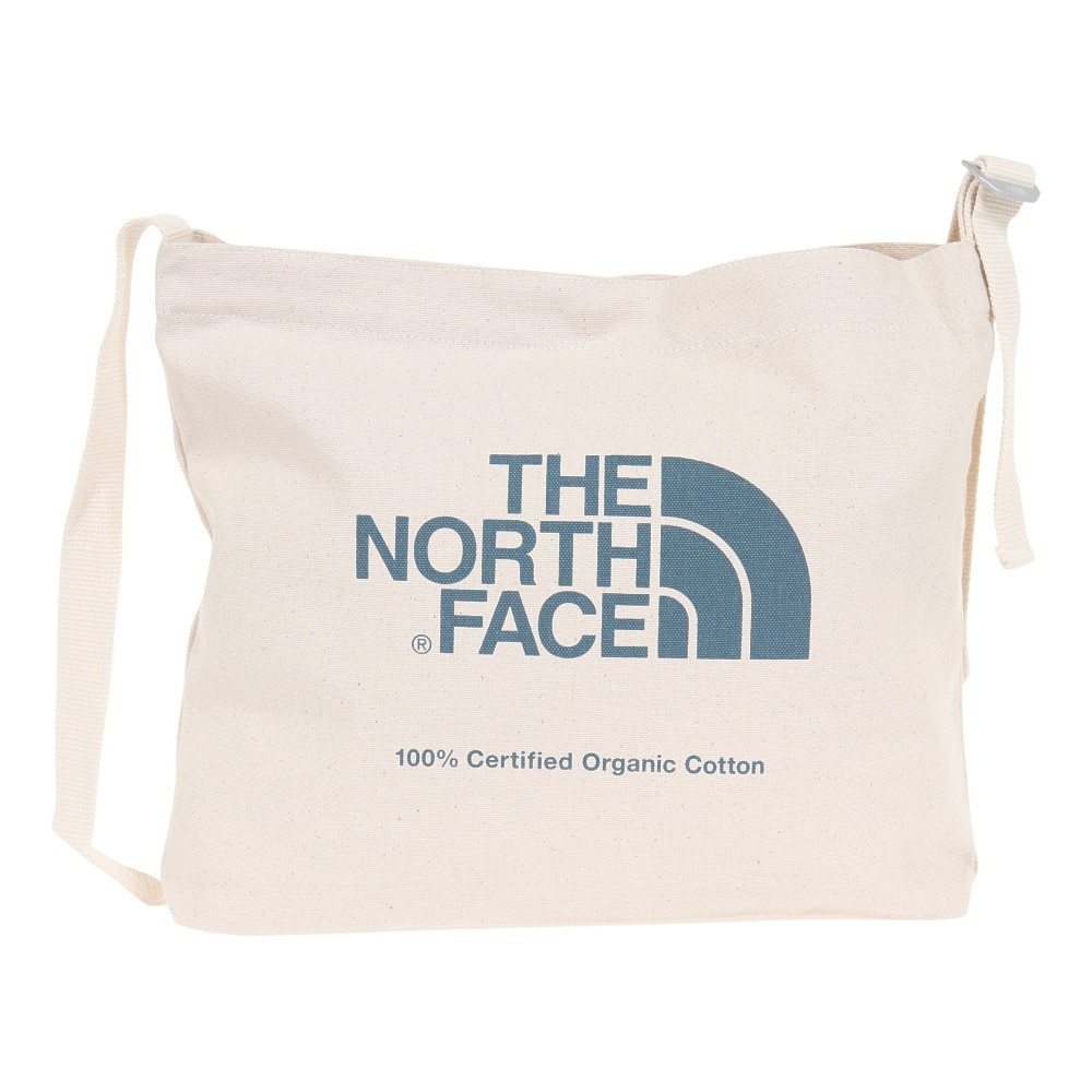 ザ・ノース・フェイス（THE NORTH FACE）（メンズ、レディース）トートバッグ オーガニックコットンミュゼット NM82387 NB ホワイト×ブルー
