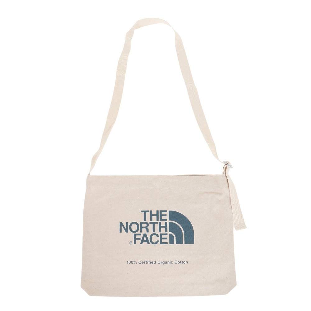 ザ・ノース・フェイス（THE NORTH FACE）（メンズ、レディース）トートバッグ オーガニックコットンミュゼット NM82387 NB ホワイト×ブルー