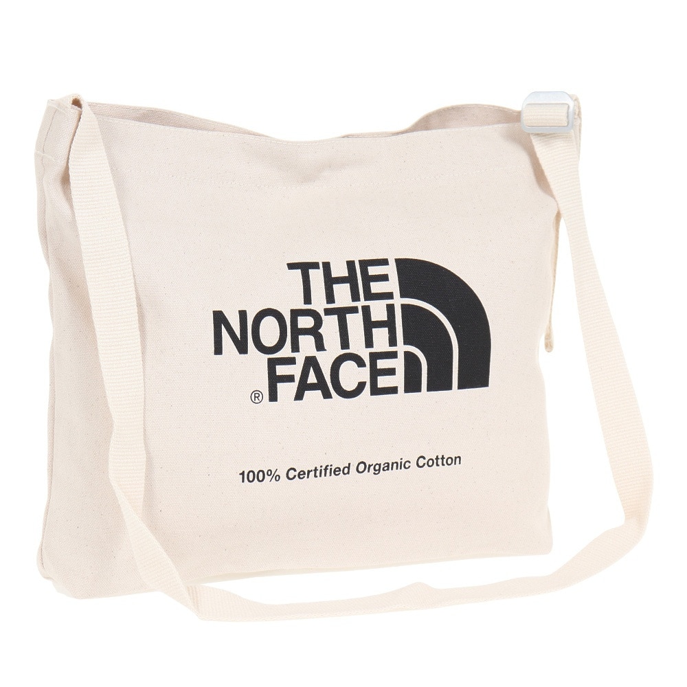 ノースフェイス（THE NORTH FACE）（メンズ、レディース）トートバッグ オーガニックコットンミュゼット NM82387 NK ホワイト×ブラック