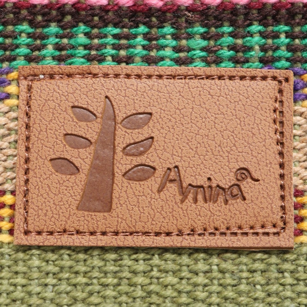 アミナ（amina）（メンズ、レディース、キッズ）ネパール ミニトートバッグ GREEN TEA NQTP5112