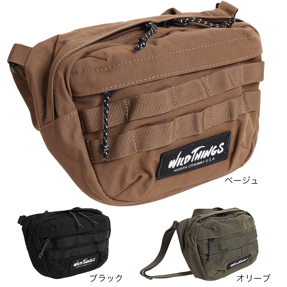 ワイルドシングス（WILD THINGS）（メンズ、レディース）ショルダーバッグ WT-380-3005BEG ベージュ W25×H17×D6