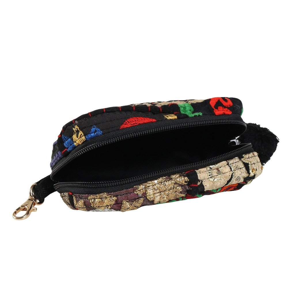 アミナ（amina）（レディース）ポーチ バッグ ザリカンバディアケース IAWP5301 BLACK ASSORT