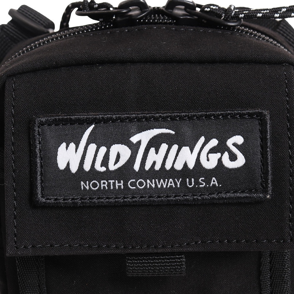 ワイルドシングス（WILD THINGS）（メンズ、レディース）ミニショルダーバッグ WT-380-3008BLK ブラック