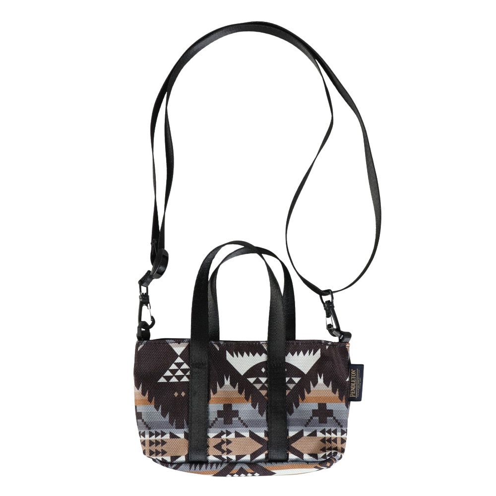 ペンドルトン（PENDLETON）（メンズ、レディース）ミニ ショルダーバッグ PDT-000-243040 BLK ブラック 小さめ 斜めがけ ネイティブ柄
