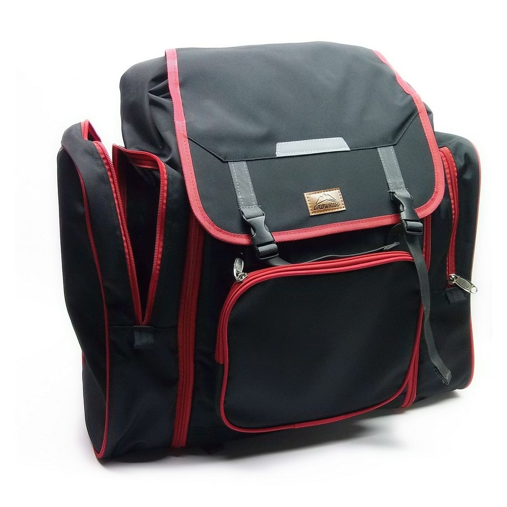 グローヒル（GROWHILL）（キッズ）リュック バックパック ジュニア 林間学校ザック GTB-GRZ1000 BLK ブラック 3ポケット 大容量