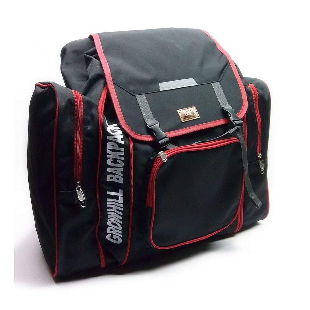 グローヒル（GROWHILL）（キッズ）リュック バックパック ジュニア 林間学校ザック GTB-GRZ1000 BLK ブラック 3ポケット 大容量