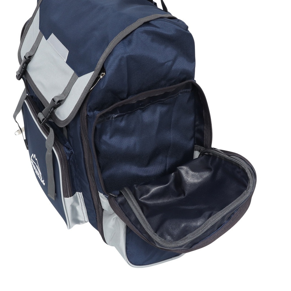 グローヒル（GROWHILL）（キッズ）リュック バックパック ジュニア 林間学校ザック GTB-GRZ1000 NVY ネイビー 3ポケット 大容量