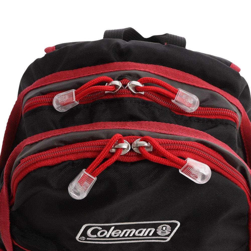 コールマン（Coleman）（キッズ）バッグ キッズ リュック 子供用 ウォーカーミニ 2000039061 10L ブラック×レッド 遠足 通園  アウトドア・キャンプ用品はエルブレス