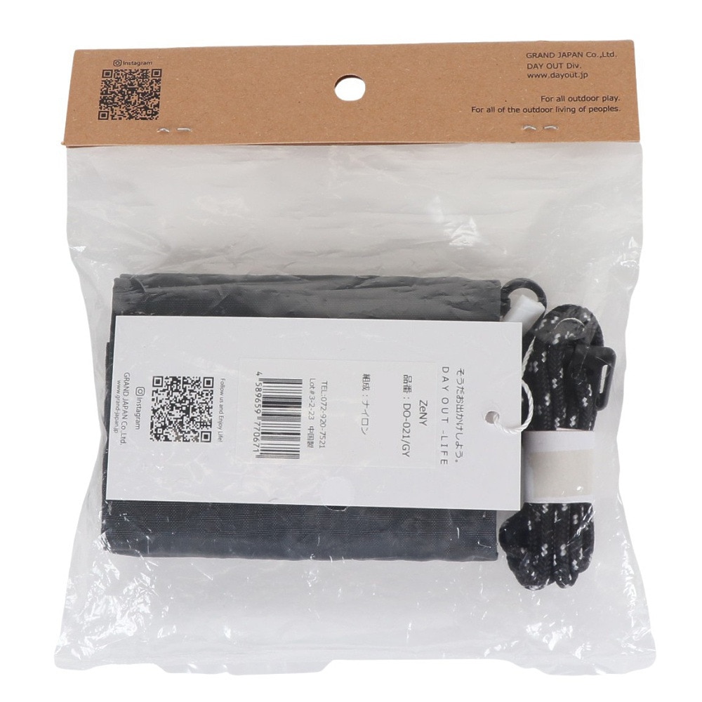 DAYOUT（DAYOUT）（メンズ、レディース）財布 コインケース ZeNY 2way ネックコンパクトウォレット DO021-GRAY グレー