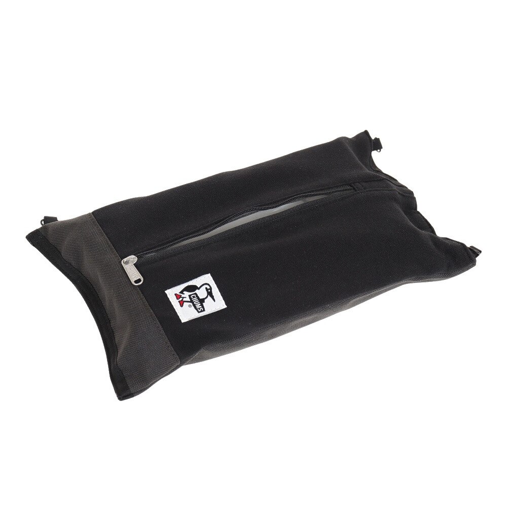 チャムス（CHUMS）（メンズ、レディース）ボックスティッシュカバー スウェットナイロン CH60-2693 Black/Charcoal ブラック×グレー 吊り下げ可能