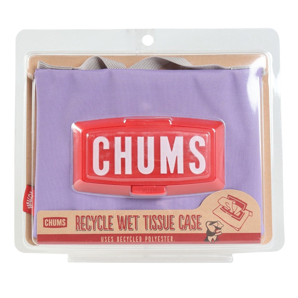 チャムス（CHUMS）（メンズ、レディース）持ち運び楽 かわいい ウェット ティッシュ ケース CH60-3340-P022 ラベンダー 紫