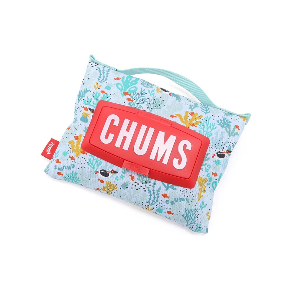 チャムス（CHUMS）（メンズ、レディース）持ち運び楽 かわいい ウェット ティッシュ ケース CH60-3340-Z217 ブルー