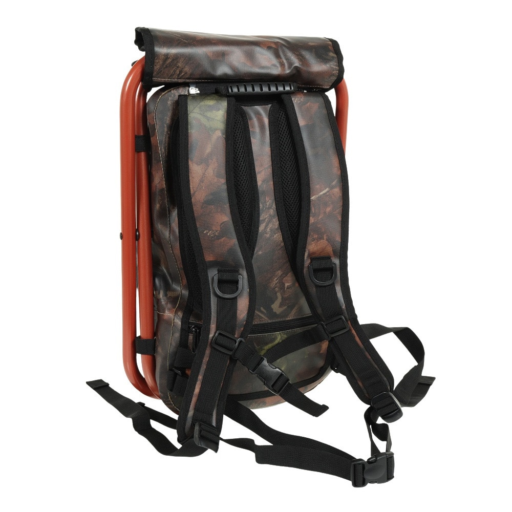 イスパック（ispack）（メンズ、レディース）トレッキングバッグ WP アドベンチャー IS-WP702 カモ/オレンジ チェアバッグ 防水バッグ  スツールバッグ