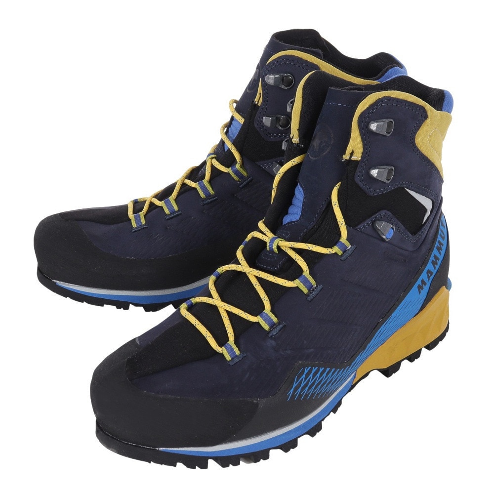 マムート（MAMMUT）（メンズ）トレッキングシューズ マウンテンブーツ Kento Advanced High ゴアテックス  3010-01130-50530 ブラック×ブルー ビブラムソール