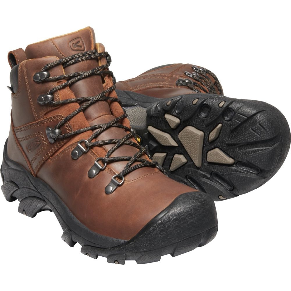 キーン（KEEN）（メンズ）トレッキングシューズ ハイカット 登山靴 ピレニーズ 1002435 ブラウン 防水