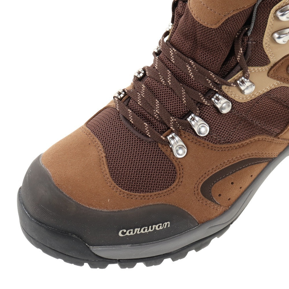 キャラバン（Caravan）（メンズ）アウトドア ブーツ トレッキングシューズ 登山靴 C1-02S 0010106-440 ブラウン 軽量 防水 ゴアテックス 入門者 初心者