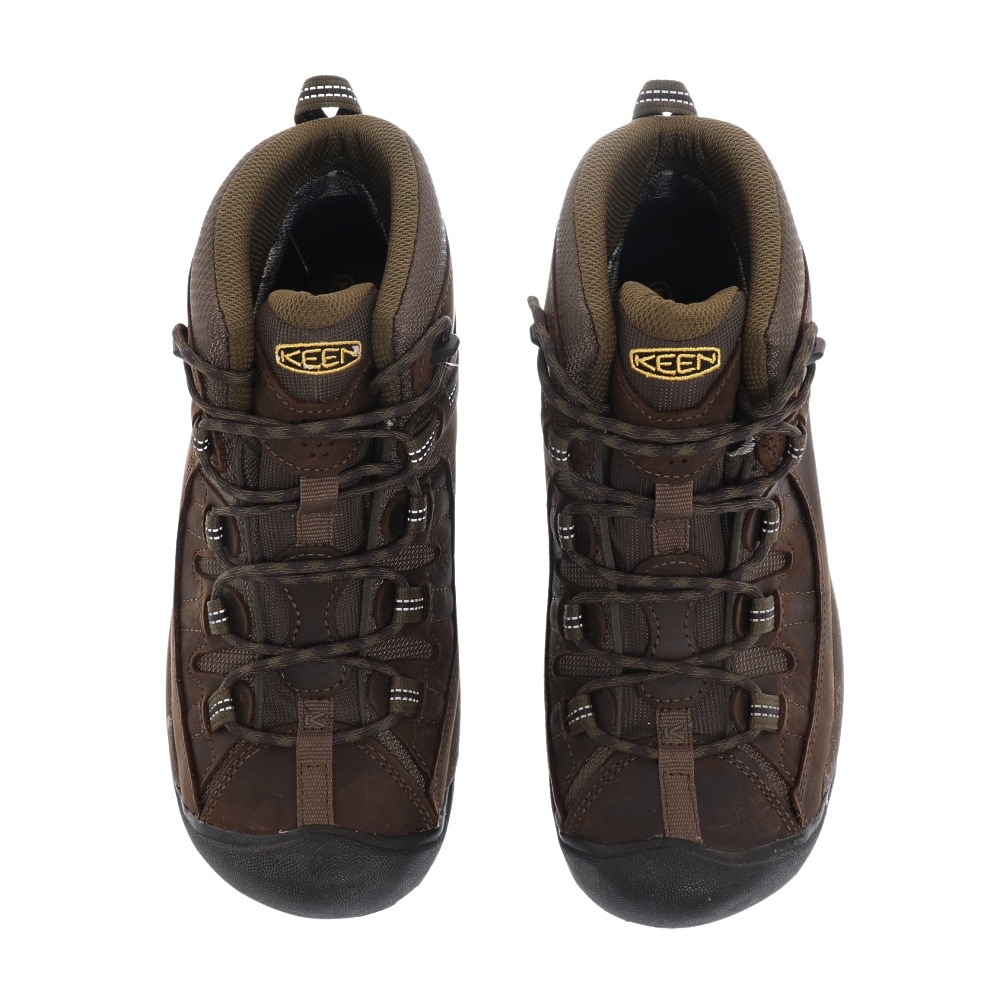 キーン（KEEN）（メンズ）トレッキングシューズ ミドルカット 登山靴 ターギー2 MID ウォータープルーフ 1017346 ダークブラウン