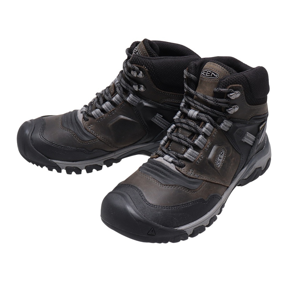 キーン（KEEN）（メンズ）トレッキングシューズ ハイカット 登山靴 リッジフレックスミッド 1024911 ダークグリーン