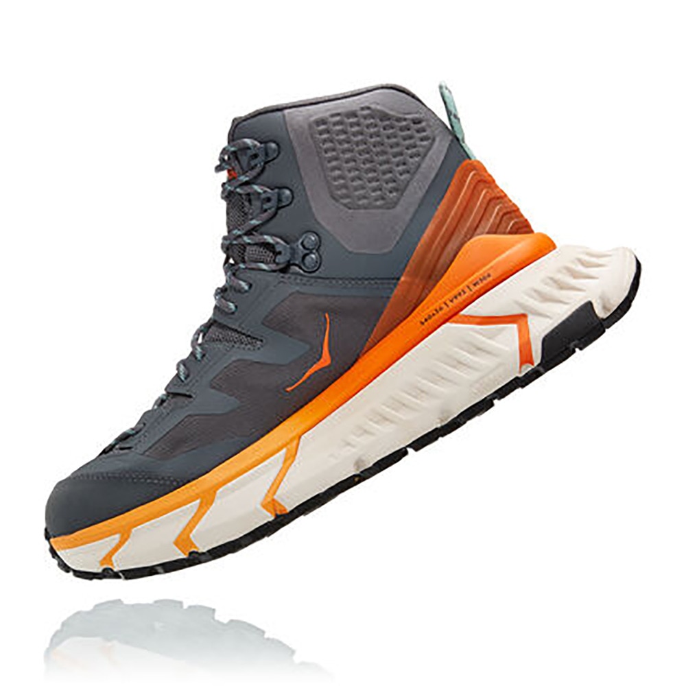 ホカ（HOKA）（メンズ）トレッキングシューズ ハイカット 登山靴 テンナイン ハイク GTX 1113510-CPOR グレー ゴアテックス 撥水