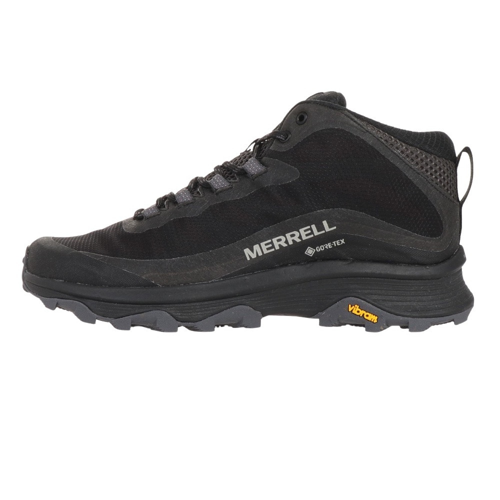 メレル（MERRELL）（メンズ）トレッキングシューズ ハイカット 登山靴 MOAB SPEED MID GORE-TEX 067075 BLK/ASP ビブラムソール