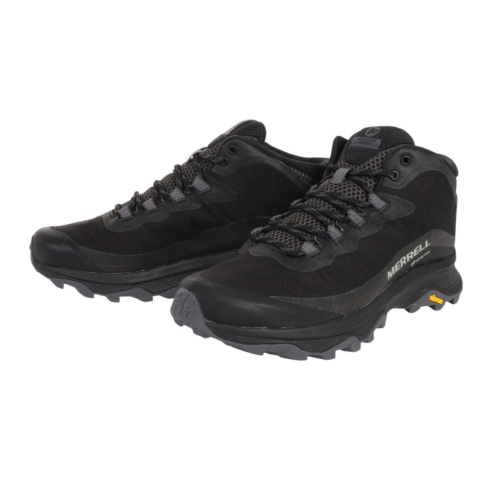 メレル（MERRELL）（メンズ）トレッキングシューズ ハイカット 登山靴 MOAB SPEED MID GORE-TEX 067075 BLK/ASP ビブラムソール