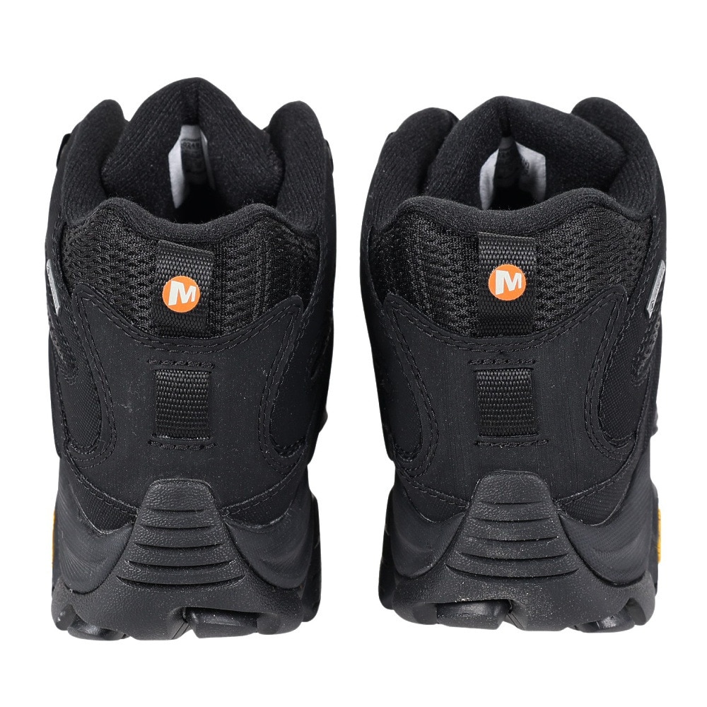 メレル（MERRELL）（メンズ）トレッキングシューズ ハイカット 登山靴 MOAB 3 SYNTHETIC MID ゴアテックス 500249 TRIPLE BLK ブラック ビブラムソール