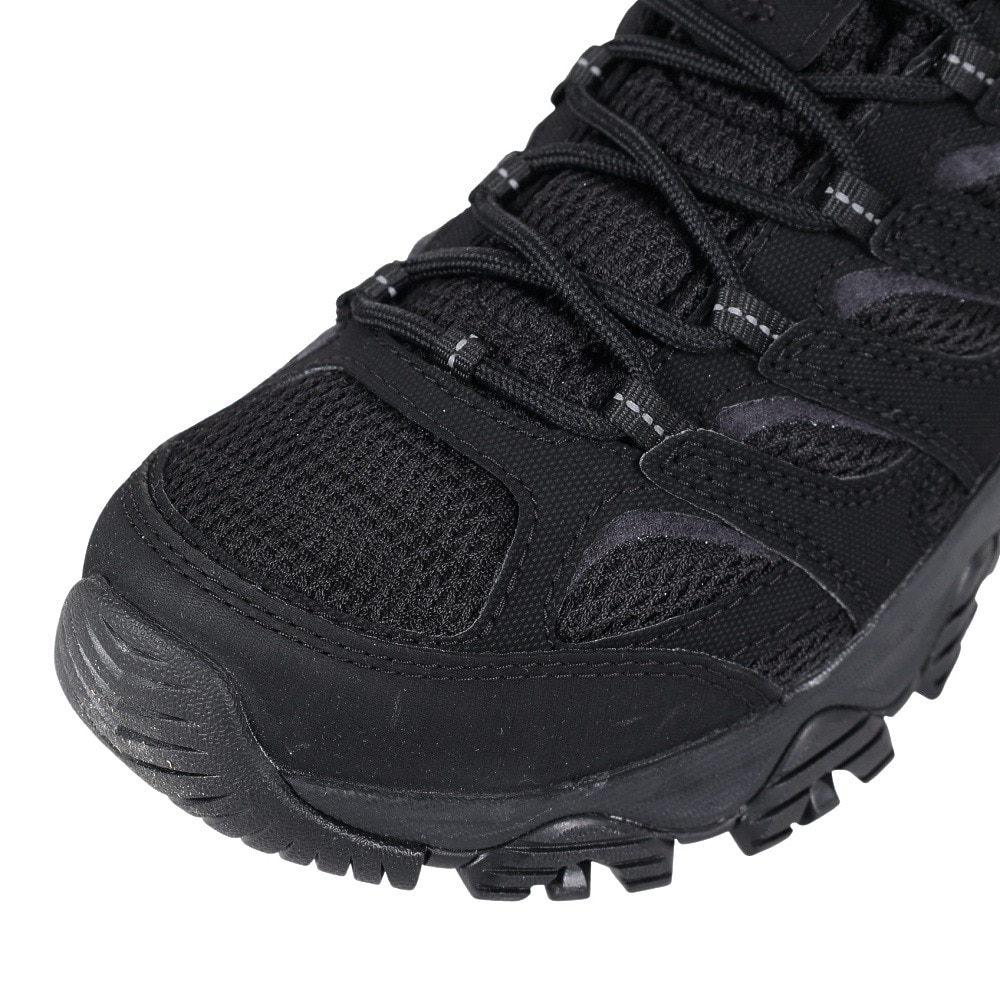 メレル（MERRELL）（メンズ）トレッキングシューズ ハイカット 登山靴 MOAB 3 SYNTHETIC MID ゴアテックス 500249 TRIPLE BLK ブラック ビブラムソール