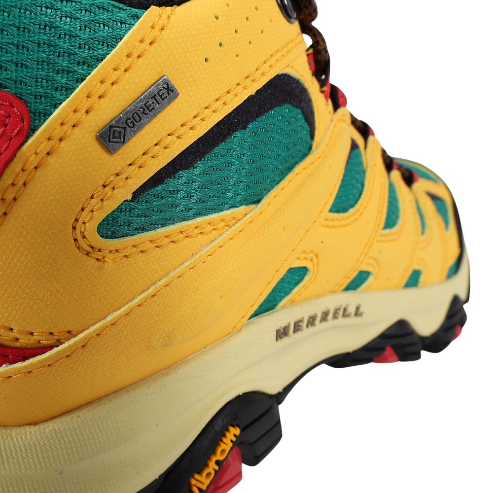 メレル（MERRELL）（メンズ）トレッキングシューズ ハイカット 登山靴 MOAB 3 SYNTHETIC MID ゴアテックス 500251 YELLOW イエロー×グリーン ビブラムソール