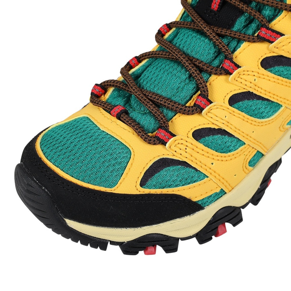 メレル（MERRELL）（メンズ）トレッキングシューズ ハイカット 登山靴 MOAB 3 SYNTHETIC MID ゴアテックス 500251 YELLOW イエロー×グリーン ビブラムソール