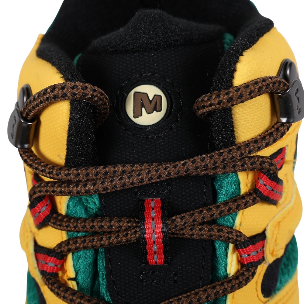 メレル（MERRELL）（メンズ）トレッキングシューズ ハイカット 登山靴 MOAB 3 SYNTHETIC MID ゴアテックス 500251 YELLOW イエロー×グリーン ビブラムソール