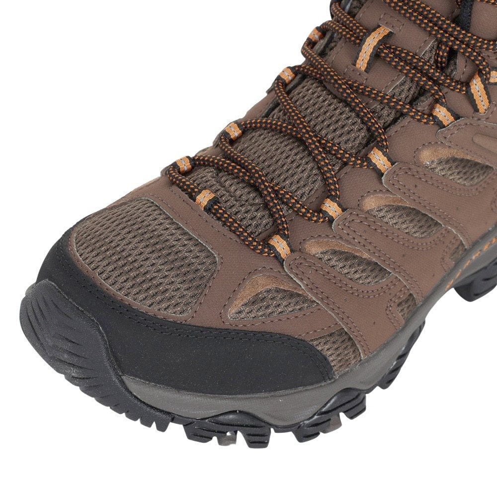 メレル（MERRELL）（メンズ）トレッキングシューズ ハイカット 登山靴 モアブ 3 シンセティック ミッド ゴアテックス ワイドワイズ 500253W ブラウン